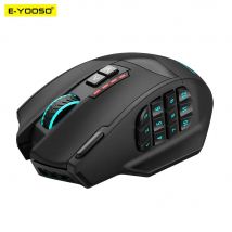 E-YOOSO X-33 RGB USB 2.4G Mouse da gioco Wireless 16000 DPI 16 pulsanti Mouse ottico da gioco programmabile per Computer PC Laptop