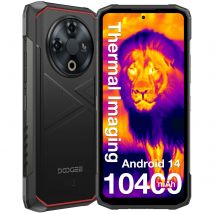 DOOGEE Fire 6 Telefono robusto Imaging termico 10400mAh Batteria grande 6,56" 16GB(6+10) 256GB 50MP AI Fotocamera principale Telefono cellulare