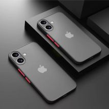Luxury Armor Bumper Shockproof Case For iPhone 17 16 15 14 Plus 11 12 13 Mini Pro XR X Xs Max 17 Air Silicone Hard Bumper Cover
