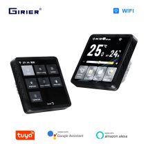 GIRIER Tuya WiFi Thermostat TFT Screen Smart Temperature Controller for Water/Gas Boiler Electric Floor Heating Works with Alexa