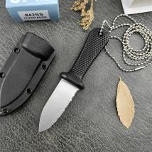 EDC-Werkzeug Super Neck Fixed Blade Messer 440C Klinge Nylonfasergriff mit Secure-Ex Outdoor Mini Taktisches Jagdmesser