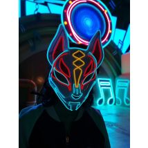 Anime Expro Decor Japanese Fox Mask Neon Led Light Cosplay Mask Game Theme Party Cos Dance DJ Payday Costume Props