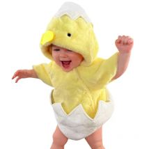 Tier Cosplay Kleines Huhn aus Muschel Neugeborenes Schlüpfen Küken Kostüm für Baby Mädchen Jungen Hoodie Strampler Ostern Kleidung