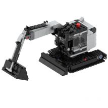 MOC Kleine Partikel DIY Bagger Puzzle Montage Baustein Spielzeug Geschenk Montage Teile Pack (358 teile)