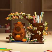 Capybara Building Block Pen Holder Wielofunkcyjny organizer na biurko na artykuły biurowe Kosmetyki Prezent urodzinowy Dekoracja biurka