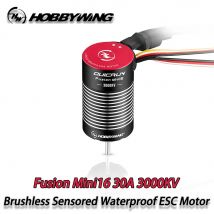 Hobbywing Quicrun Fusion Mini16 30a 3000kv Brushless Sensored Waterproof Motor Esc 2-in-1 Machine For 1/16 1/18 Rc Car Crawler