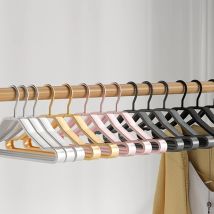 5pcs Aluminium Width Clothing Hangers 22mm Household Non-Slip Clothes Drying Rack Cabinets Organizer For Suit Shirts Trousers