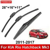 1/2/3/4/6PCS Car Wiper For KIA Rio Hatchback Mk3 2011-2017 Front Rear Wiper Blades Brushes Auto Accessories 2013 2014 2015 2016