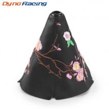 Universal Echtes Leder Auto Schaltkragen Pfirsichblüte Auto Auto Manuelle Stick Shifter Knopf Schalthebel Boot Abdeckung Gamasche