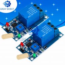 BS 5V & 12V 1-Kanal-Ausgang, neigbarer, schräger Winkelsensor, Relaismodul mit goldenem SW520D-Kugelschalter – perfekt für Arduino