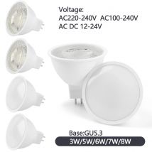 20PCS GU5.3 Lampada Bulb MR16 LED Spotlight 8W AC110V 220V 12V Bombillas Spot Light Replace The 50W Halogen Lamp Home Derection