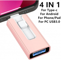Usb 3.0 Flash Drive 512G 256G 2T 1TB for iPhone with 4in1 for iPhone interface Mirco TYPE pendrive for Iphone7/8/9/11/12/13 Ipad
