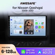 AWESAFE PX9 per Nissan Qashqai J10 2006-2013 autoradio AI Voice Multimedia video player GPS No 2din