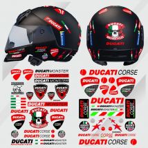 Motorcycle 3D Emblem Badge Decal Tank Wheel Sticker For Ducati Monster Panigale 748 1198 749 999 1199 Hypermotard 950 SP