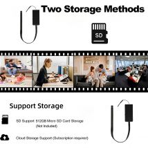 DIY Mini WiFi6 Kamera 4K Ultra HD Wireless Camcorder Tragbare Videoaufzeichnung Remote Viewing Kameras mit Cloud Storage