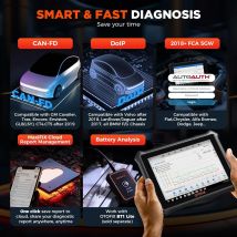 OTOFIX D1 LITE OBD2 Scanner Strumento diagnostico per auto Bluetooth Controllo bidirezionale wireless OBD Strumento di scansione automobilistica Test attivo
