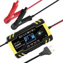 FOXSUR 12V/24V 8A Inteligentna ładowarka do akumulatorów Automatyczny rozruch Szybka ładowarka do samochodu Motocykl Ciężarówka Głębokie motocykle Mokry suchy kwas ołowiowy