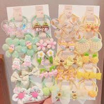 20 teile/satz Baby Mädchen Cartoon Kaninchen elastische Haar bänder Kinder süße Süßigkeiten Farben Haar gummis Gummibänder Kinder Haarschmuck