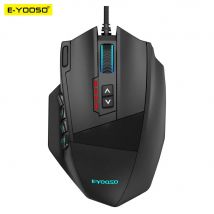 E-YOOSO X-39 Mouse da gioco RGB cablato USB 16400 DPI PAW3327 19 pulsanti Mouse ottico da gioco programmabile per Computer PC Laptop