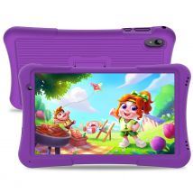 Tablet Android per bambini PRITOM da 10 pollici, 4 GB (2+2)+32 GB, Quad Core, 6000 mAh, WiFi 6, doppia fotocamera, Bluetooth, tablet per bambini