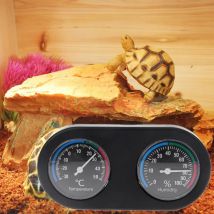Reptilien-Thermometer-Hygrometer, Zifferblatt-Thermometer-Hygrometer für Eidechsen-Lebensraum