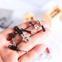 6Pcs Dollhouse Miniatur Reparatur Kits Zubehör Miniatur Hammer Wrench Puppe Haus Möbel Dekoration