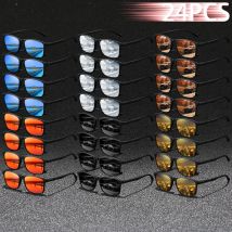 24PCS Mode Vintage Quadrat Sonnenbrille Männer WomenDriving Man Luxus Marke Designer Sonnenbrille Anti-Glare Retro Brillen UV400