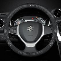 Für Suzuki S-Cross Swift SX4 Vitara Jimny Grand-Vitara Baleno Auto Wildleder Carbon faser Leder Lenkrad Abdeckung zubehör