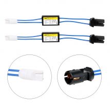 2 pezzi di avviso canceller decodificatore luci per auto NO errore decodificatore LED per auto cavo Canbus T10 12V resistenza di carico OCB
