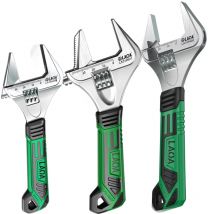 LAOA Dünner, weitwinkeliger, groß öffnender beweglicher Schraubenschlüssel, Multifunktions-Badezimmerschlüssel für den Haushalt, Rohrzange, Rohrzange