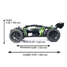VRX RH818 1/8 Fernbedienung Elektrischer Rennbuggy AWD RC Modell Hydraulischer Stoßdämpfer 3660 Bürstenloser Motor Flysky Radio
