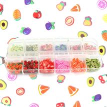 Fruit Slices Filler For Resin Shakers Nail Art Decorations Charms DIY Kawaii Polymer Clay Fruits Slimes Jewelry DIY Accessories