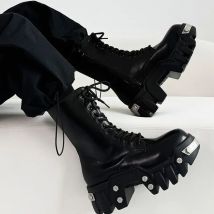 2022 Winter Neue High-Top-Lokomotive-Bulldozer-Stiefel mit dicken Sohlen für Herren