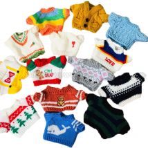 Ubranka dla lalek dla 20cm Idol Dolls Plush Star Doll's Clothing Sweter Wypchana zabawka Strój dla