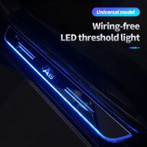 USB leuchtendes Auto Logo bewegt LED Willkommen pedal Auto Tür schwelle Weg Licht für Audi A1 A3 A4 A5 A7 A6 RS3 4 5 6 Auto Zubehör