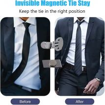 Magnetische unsichtbare Krawatten klammer automatische Befestigungs schnalle Anti-Falten Anti-Swing Krawatten halter Clips Krawatten kragen versteckte Schließe für Männer