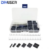 310 Teile/satz 2,54mm Männlich + Weiblich Dupont Draht Jumper Linie Kabel 1/2/3/4/5/6/8 Pin Header Stecker Gehäuse Elektronische DIY Kit