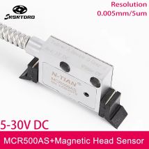 Czujnik magnetyczny MCR500AS 5-30V ±5μm/M, precyzyjny, do tokarek, szlifierek, drukarek, skala magnetyczna, taśma magnetyczna do dużych frezarek tokarskich