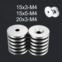 15x3-M4/15x5-M4/20x3-M4-Senkkopfloch, starker Kühlschrankmagnet, weit verbreitet in Whiteboards, Küchen, Lagerhäusern, Abfahrt DIY