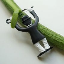 Kreative Kunststoff Zeichen Schäler Obst Gemüse Kartoffel Chaplin Cutter Messer Kochen Werkzeuge Küche Gadgets Zubehör 1pc