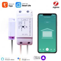 Tuya Smart WiFi Zigbee Garagentoröffner mit RF433 MHz Wireless Control Smart Garagentor kompatibel mit Alexa Yandex Alice