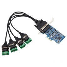 UOTEK PCI PCI-E to RS-485 RS-422 High Speed Serial Card 4 Ports DB9 RS422 R485 PCI-Express PCIE Converter Surge Protection