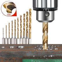 3/7/13PCS 1/4 Hex Schaft Spiralbohrer Set Holz Metall Lochschneider Kernbohrwerkzeug Kobalt Bohrer Bits 2 3 3,5 4,5 5 6,5mm HSS