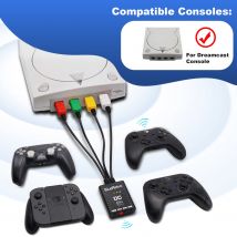 BlueRetro Wireless Game Controller Adapter für SEGA DreamCast DC Konverter Unterstützung PS4 PS5 8bitdo WiiU Schalter Pro Joystick