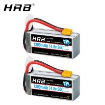 HRB 2PCS Batteria Lipo 2S 3S 1300mah 4S 5S 6S 1500mah 1800mah 2200mah 2600mah 7.4V 11.1V 14.8V 18.5V 22.2V Per Aerei Drone