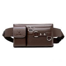 Männer Taille Pack Leder Tasche Taille Gürtel Tasche Männlichen Leder Fanny Pack Mode Luxus Kleine Schulter Taschen Für Männer geldbörse