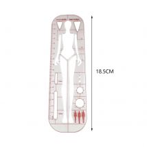 Righello curvo francese Righello modello di disegno di moda leggero e trasparente per la realizzazione di modelli combinati di progettazione di moda