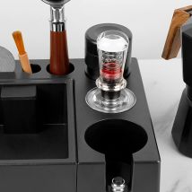 Ikape Espresso Kaffee Tamper, feder belasteter kalibrierter Tamper mit Premium-Edelstahl basis, Acryl griff Stampfer