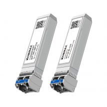 ZoeRax 10/1.25G SFP+ Single-Mode LC Duplex Transceiver Module 1310nm 10km DDM Fiber Optic Module for Cisco/TP-Link/other brands
