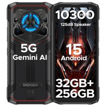 Versione globale DOOGEE Blade20 Play 5G Telefono robusto 6.6 '' Gemini Al 125dB Altoparlante 10300mAh Batteria NFC Android 15 Telefono cellulare